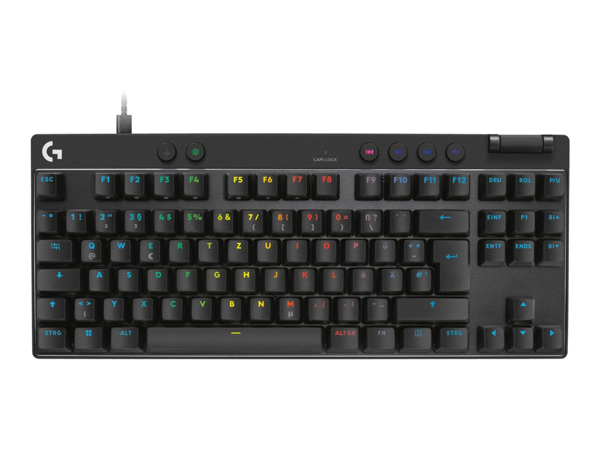 LOGITECH PRO X TKL RAPID Black (DE) Tastatur Vorderansicht