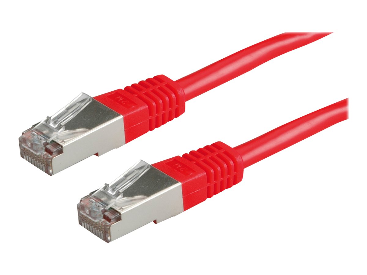ROLINE Patchkabel Kat.5e Class D S/FTP rot 5m - Verpackung