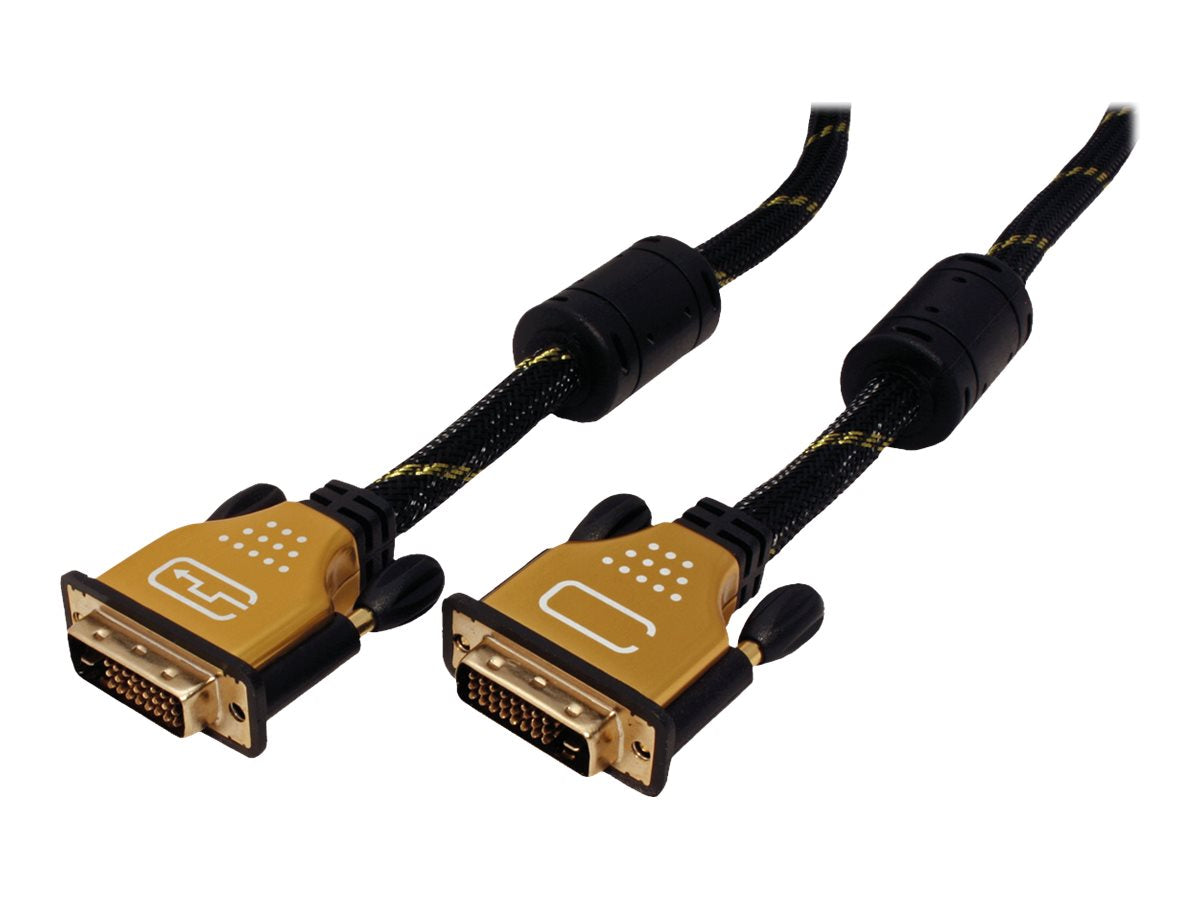 ROLINE GOLD Monitorkabel DVI ST-ST 24+1 dual link 10m - Detailansicht der Stecker