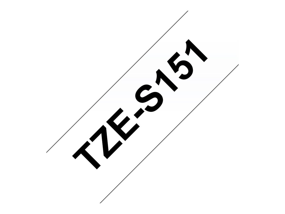 BROTHER P-Touch TZE-S151 Schriftband Vorderansicht