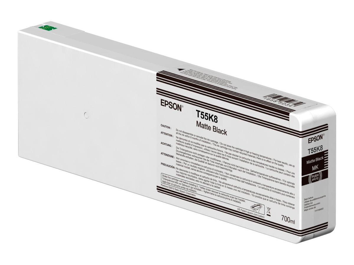 EPSON Singlepack Matte Black T55K800 Tintenpatrone Vorderansicht