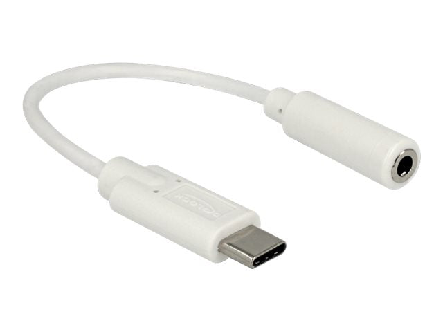 DELOCK Audio Adapter USB Type-C Stecker > Klinkenbuchse 14 cm - Vorderansicht