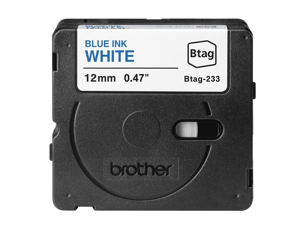 BROTHER BTAG233 Ribbon 12MM Blue on White - Verpackung