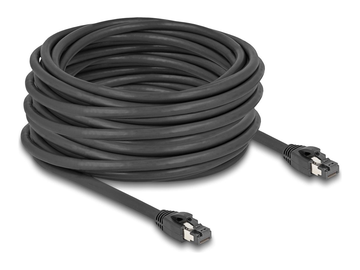 DELOCK RJ45 Netzwerkkabel Cat.8.1 S/FTP 15m Vorderansicht