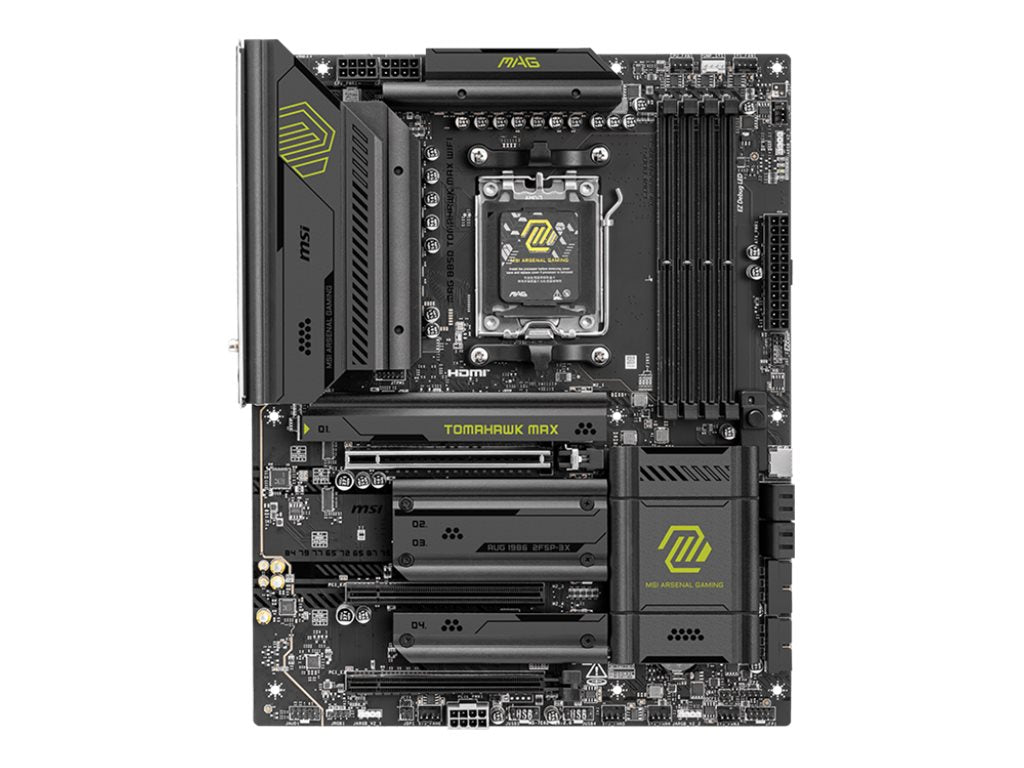 MSI MAG B850 TOMAHAWK MAX WIFI Motherboard Vorderansicht