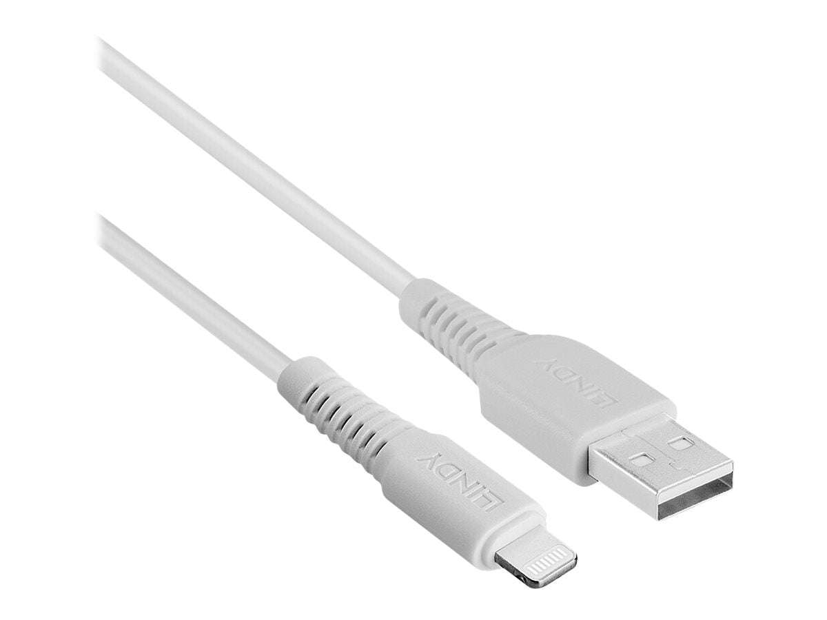LINDY 2m USB an Lightning Kabel Anschlussansicht