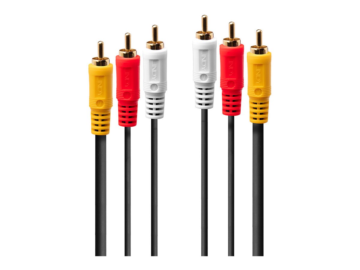 LINDY Audio-Videokabel 3xRCA/3x RCA 2m - Verpackung