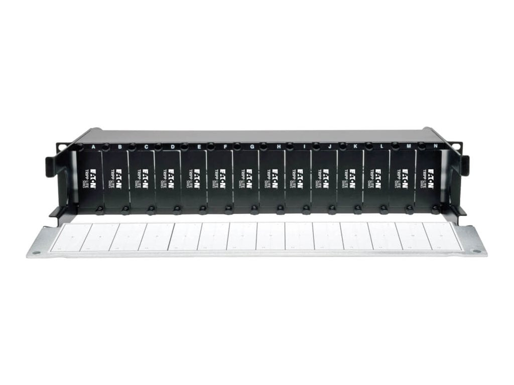 EATON TRIPPLITE High Density Rackmount Fiber Enclosure Panel 14 Cassette 2URM Verpackung