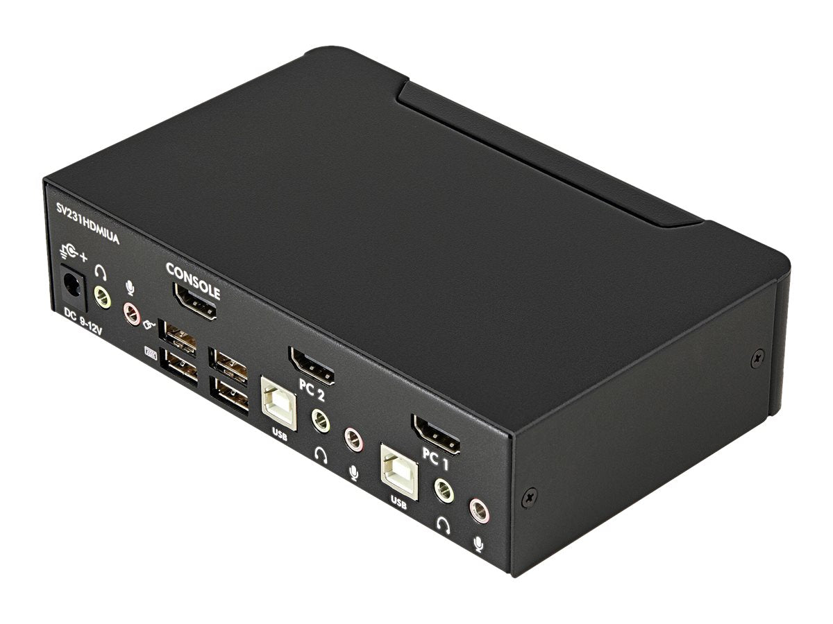 STARTECH.COM 2 Port USB HDMI KVM Switch Vorderansicht