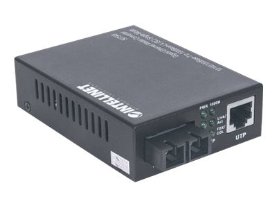 INTELLINET Gigabit Ethernet Singlemode Medienkonverter Seitenansicht