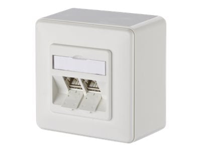 METZ CONNECT C6Amodul 2 Port 270 M AP reinweiss - Vorderansicht