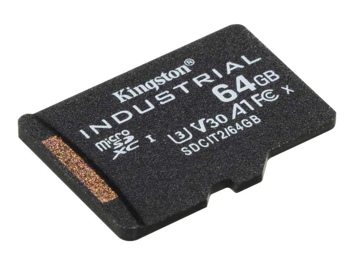 KINGSTON 64GB microSDXC Industrial C10 A1 pSLC Card Detailansicht