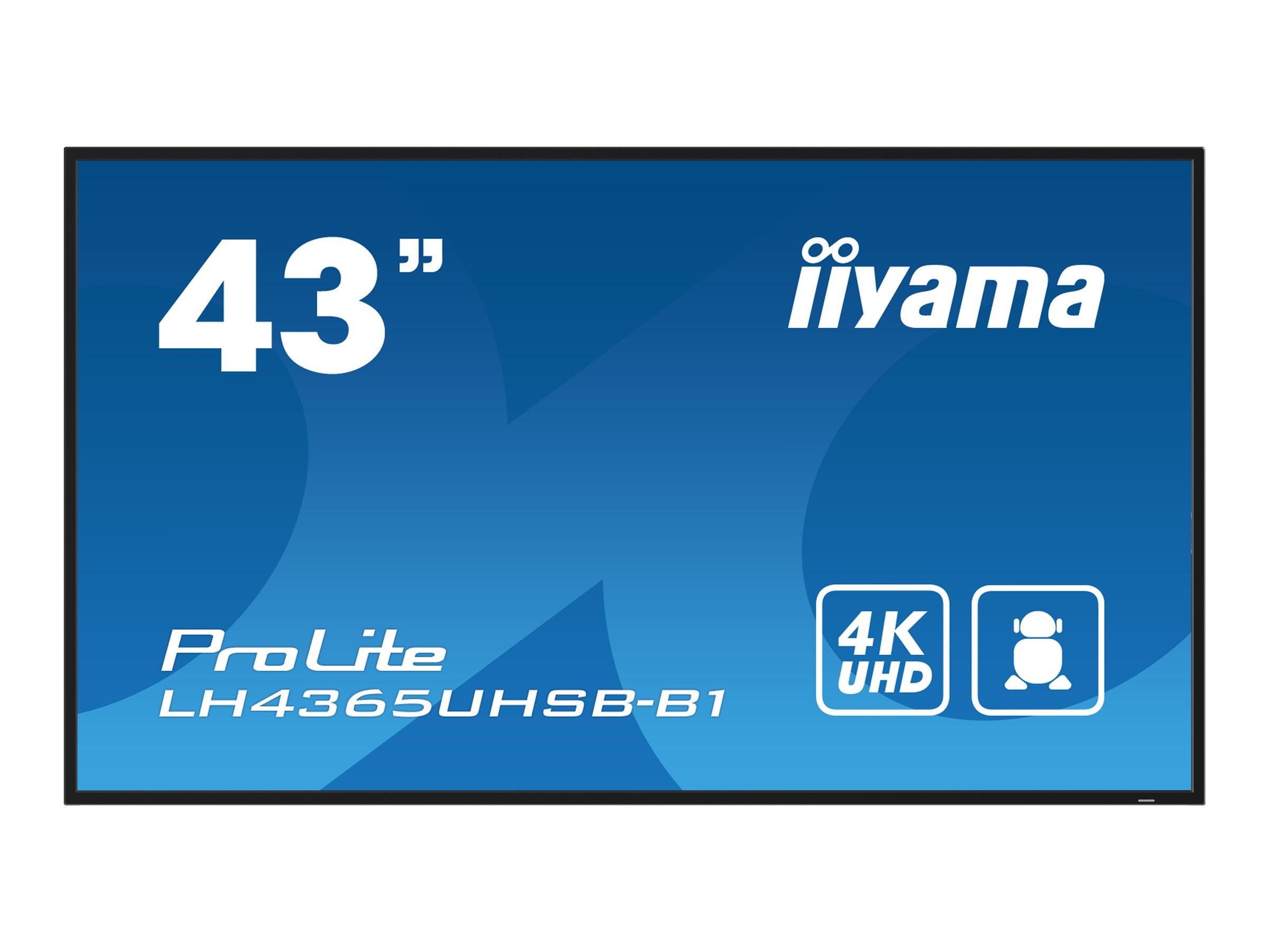 IIYAMA LH4365UHSB-B1 LCD-Flatpanel Vorderansicht