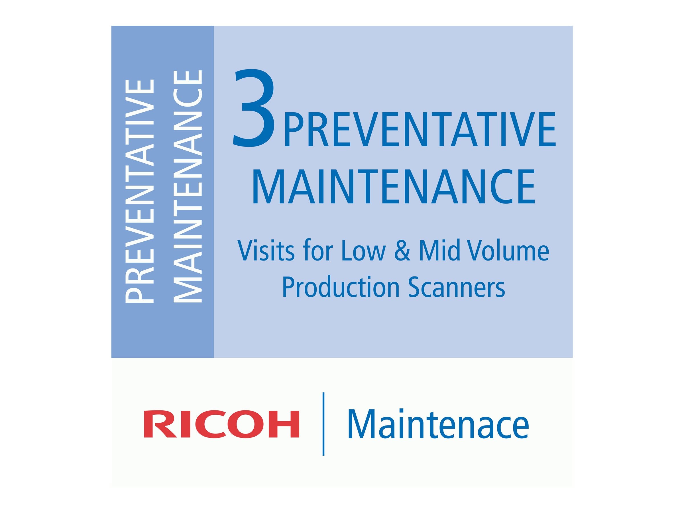 RICOH 3 Präve Wart.en Low-Vol Scanner - Vorderansicht