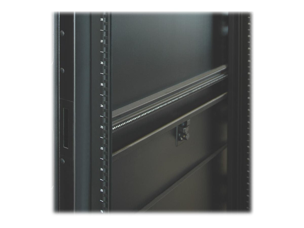 EATON TRIPPLITE 42U Rack Enclosure Server Cabinet 23 Wide Vertical Rail Mount Rack rail kit Black 42U 23