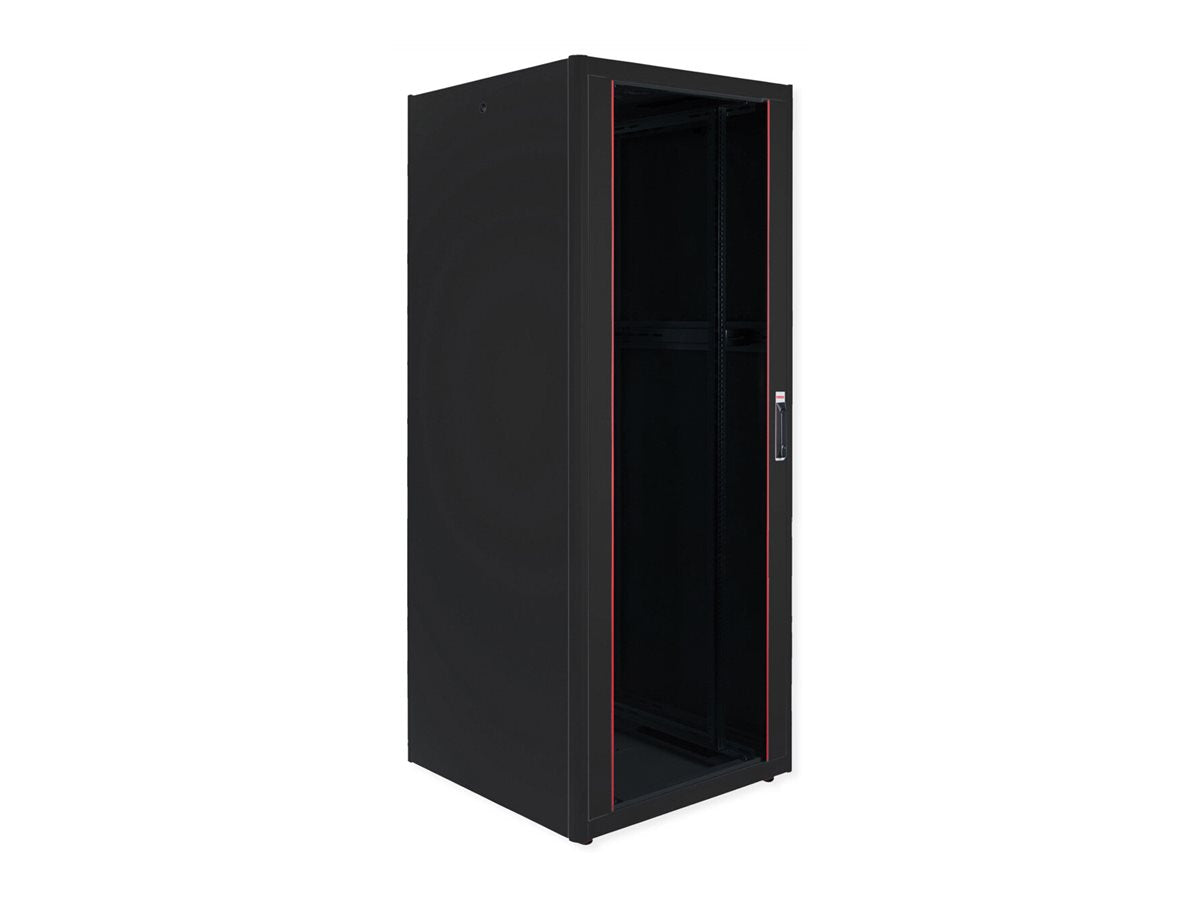 ROLINE Netzwerkschrank Pro 48,26cm 19Zoll 42 HE 800x1200 BxT Glastür schwarz - Detailansicht