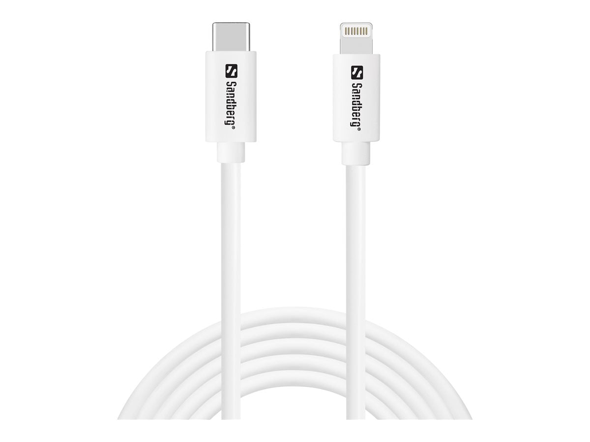 SANDBERG USB-C PD to Lightning MFI 2M Kabel - Vorderansicht