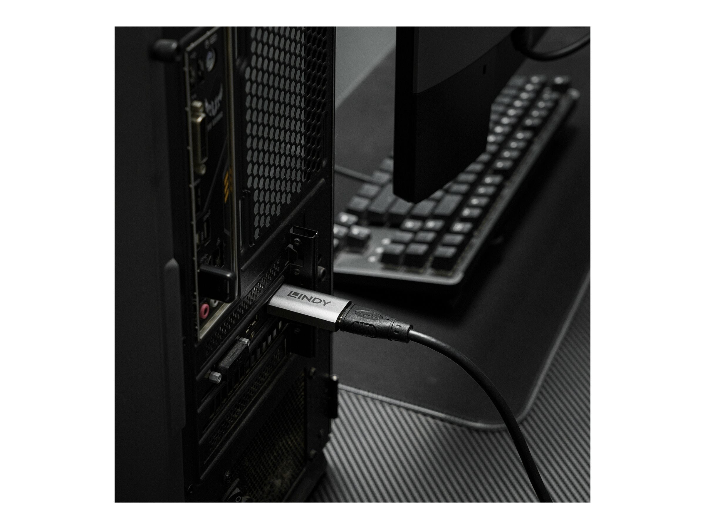 LINDY DisplayPort auf HDMI 8K60Hz Adapter Vorderansicht
