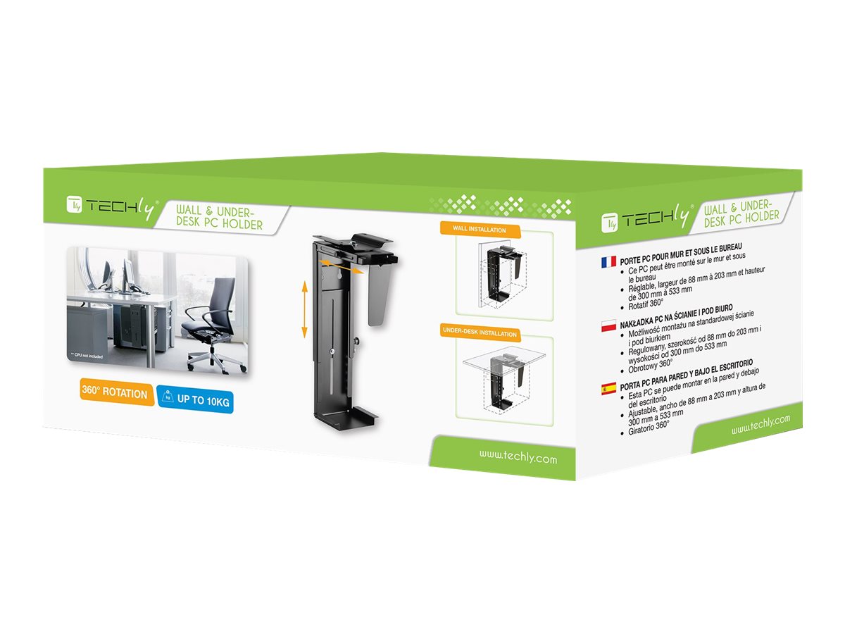 TECHLY PC/CPU Halterung schwarz in Anwendung