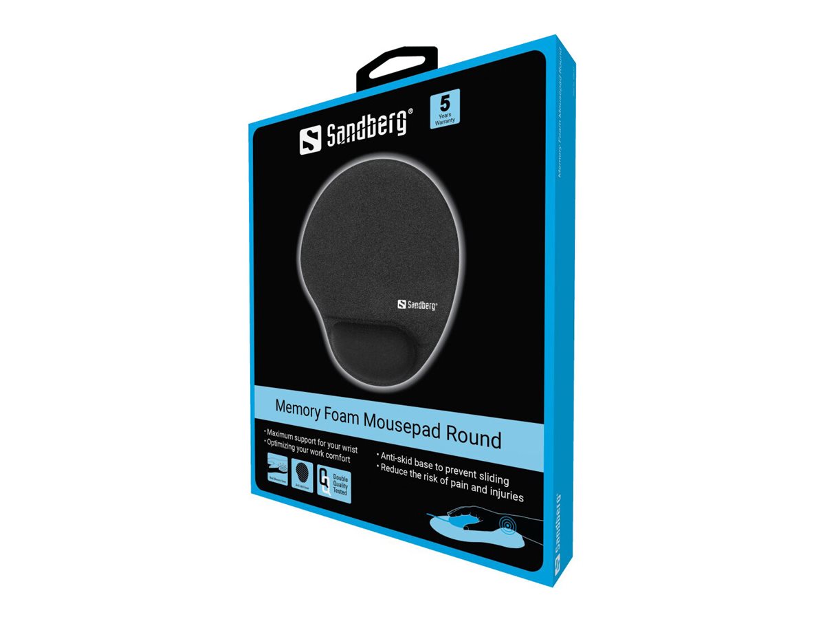 SANDBERG Memory Foam Mousepad Round - Verpackung