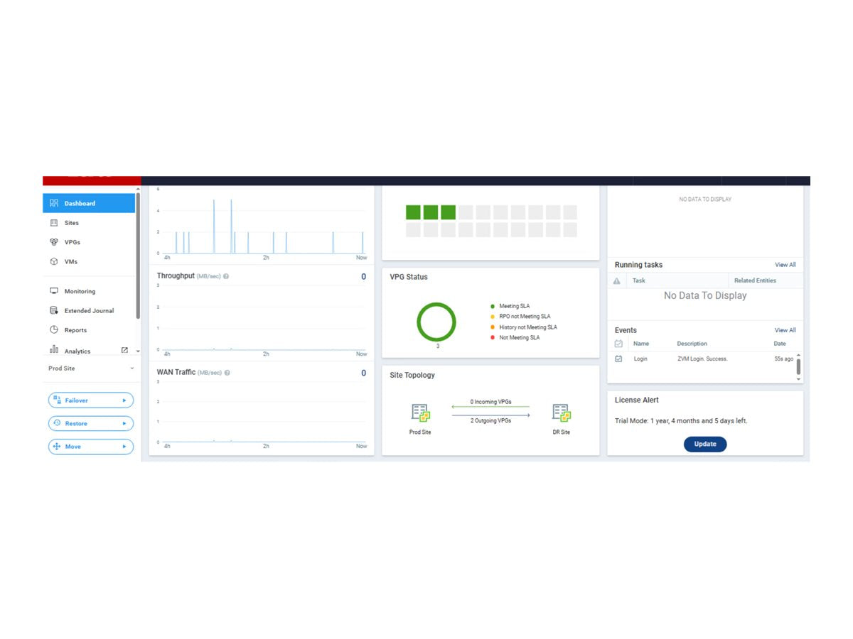 HPE Zerto Software Enterprise Replication 1 Virtual Machine E-LTU