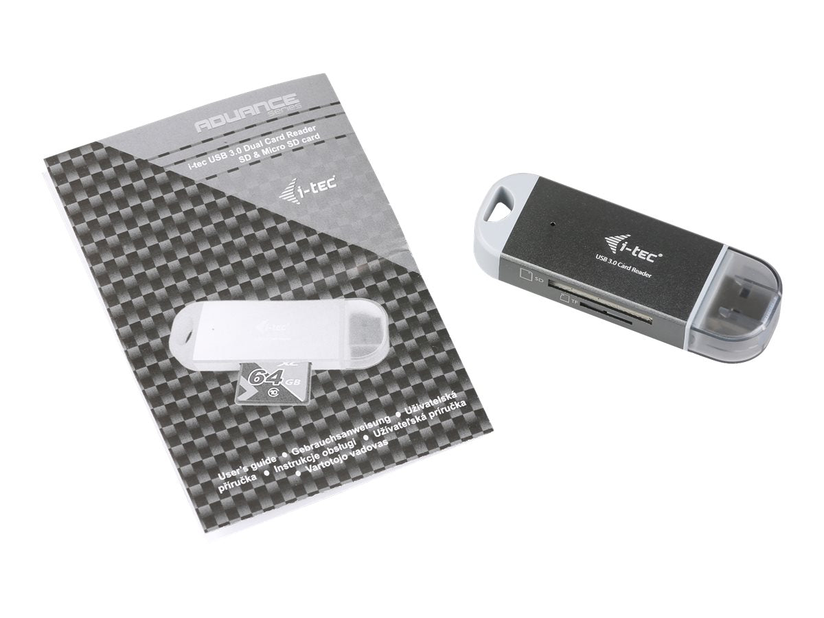 I-TEC USB 3.0 Dual Card Reader Detailansicht