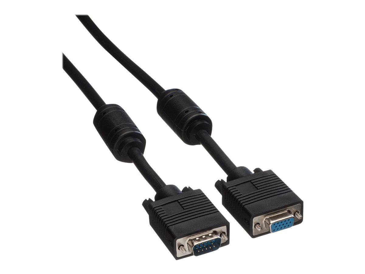 ROLINE VGA-Kabel HD15 ST - BU mit Ferritkern 6m - Vorderansicht