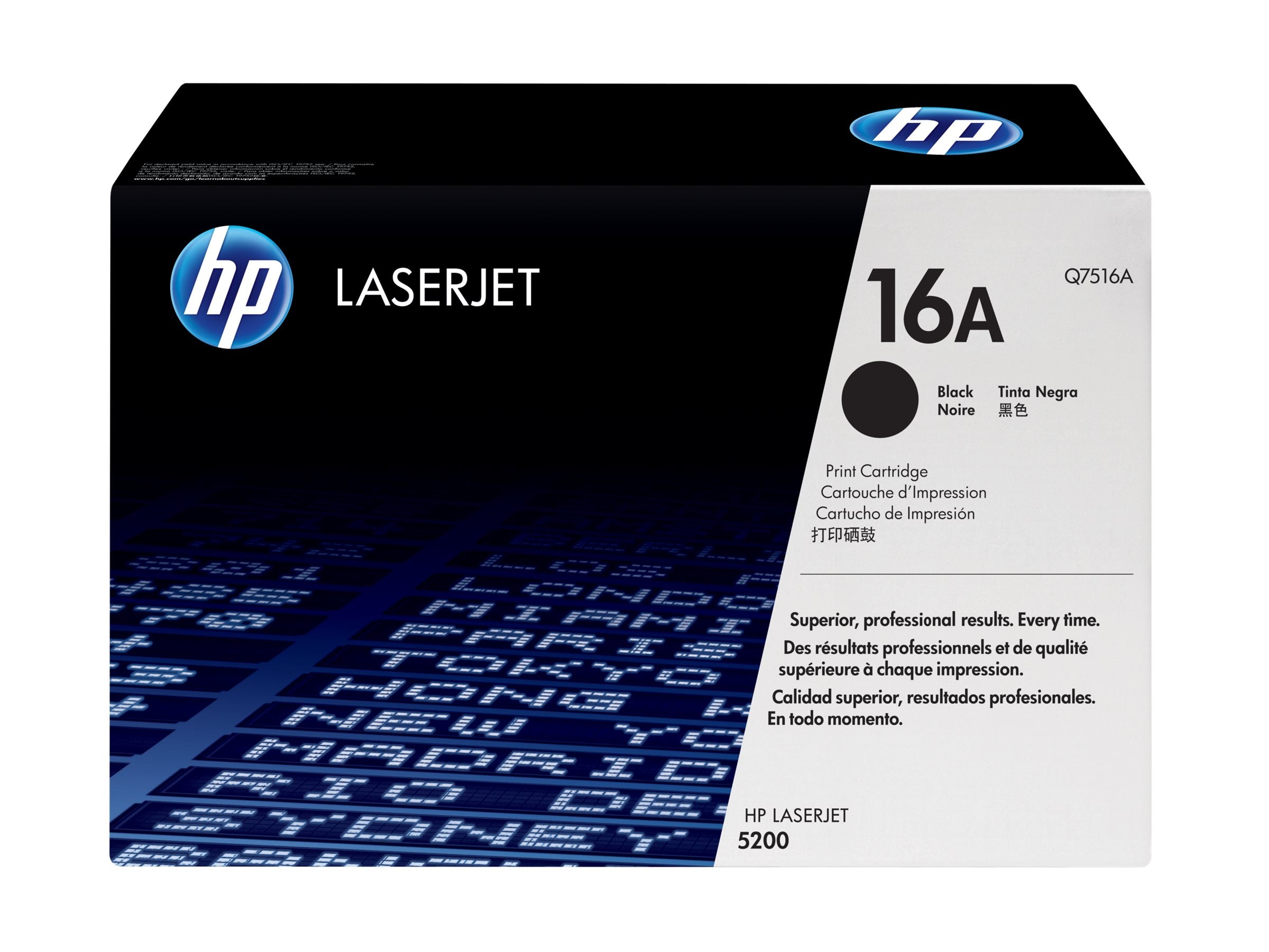 HP 16A original LaserJet Tonerpatrone Q7516A schwarz Vorderansicht