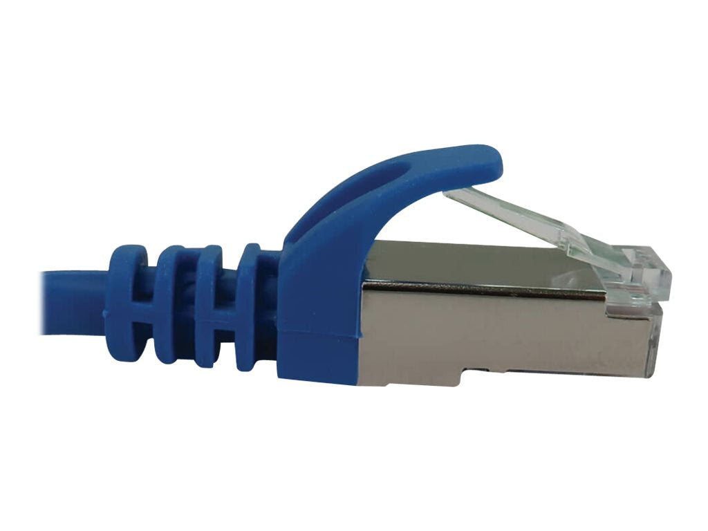 EATON TRIPPLITE Cat6a 10G Snagless Shielded Slim STP Ethernet Cable RJ45m/M PoE Blue 25ft. 7