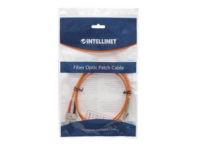 INTELLINET LWL Kabel LC/SC OM1 3m orange Vorderansicht