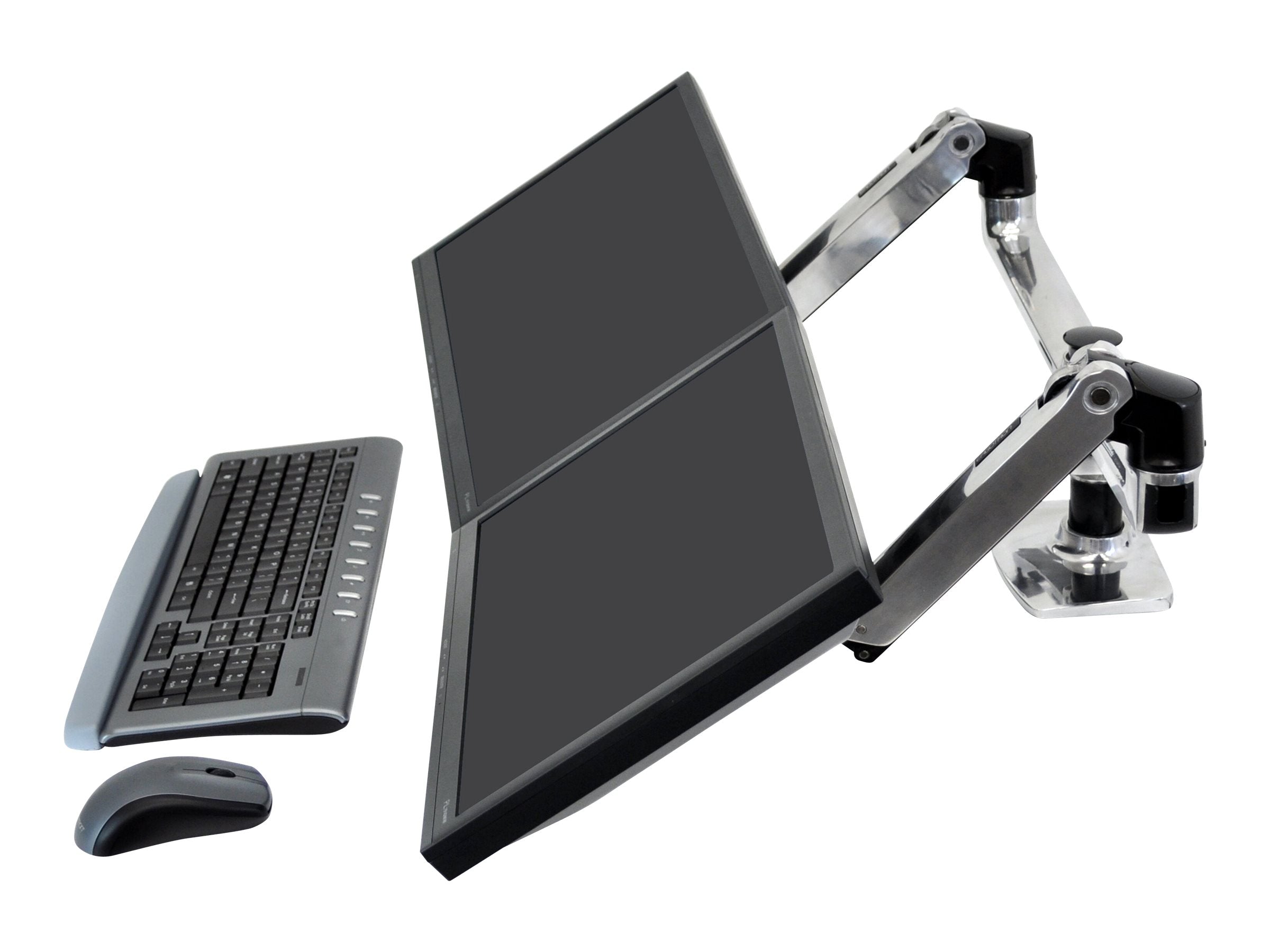 Vorderansicht des ERGOTRON LX Montagearms für 2 Monitore