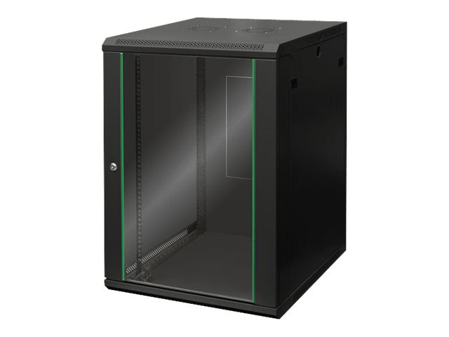 DIGITUS DN-19 16U-6/6-EC-SW Wandgehäuse Vorderansicht