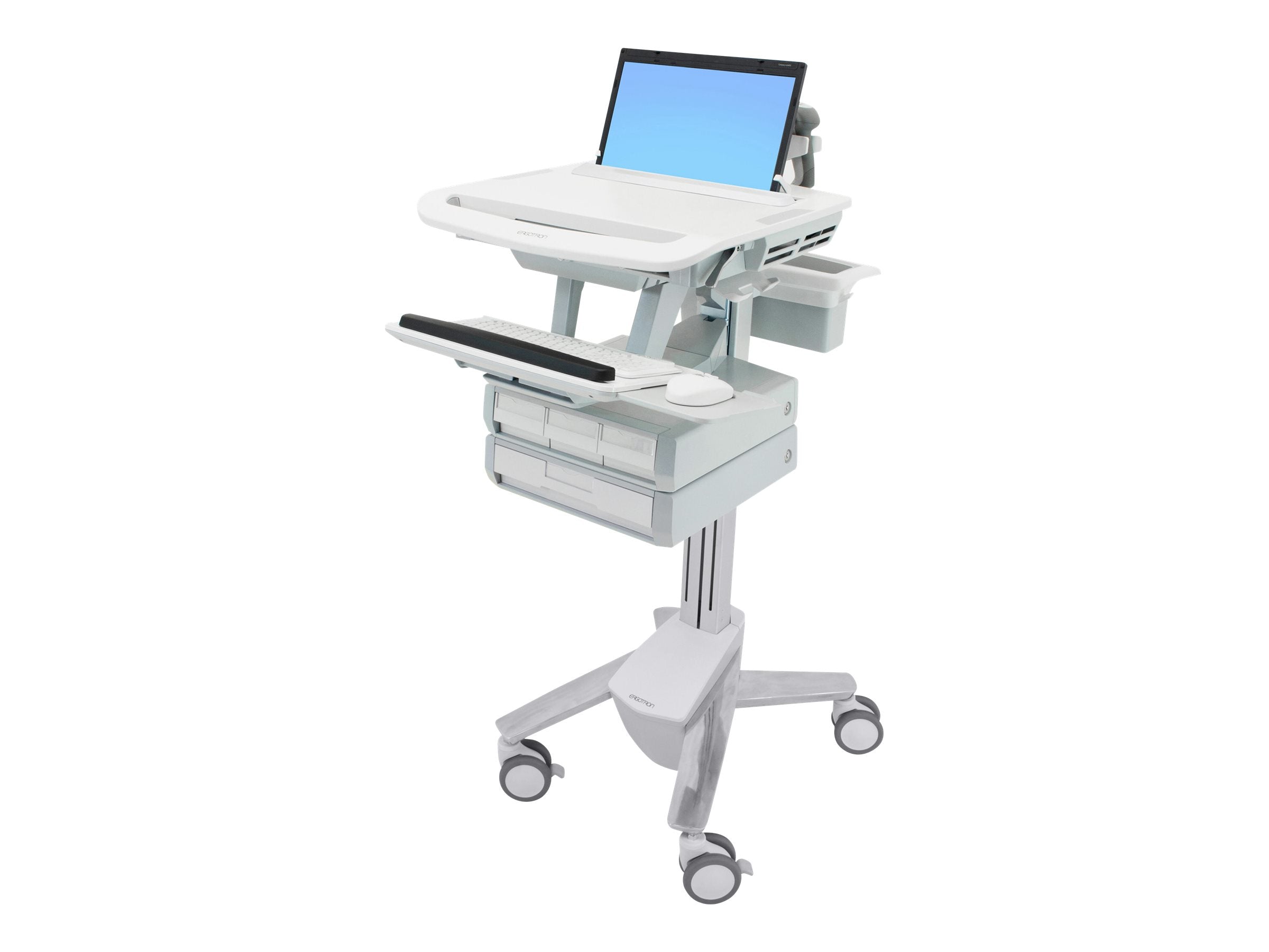 Seitenansicht des ERGOTRON StyleView Laptop-Wagen 4 Schublade