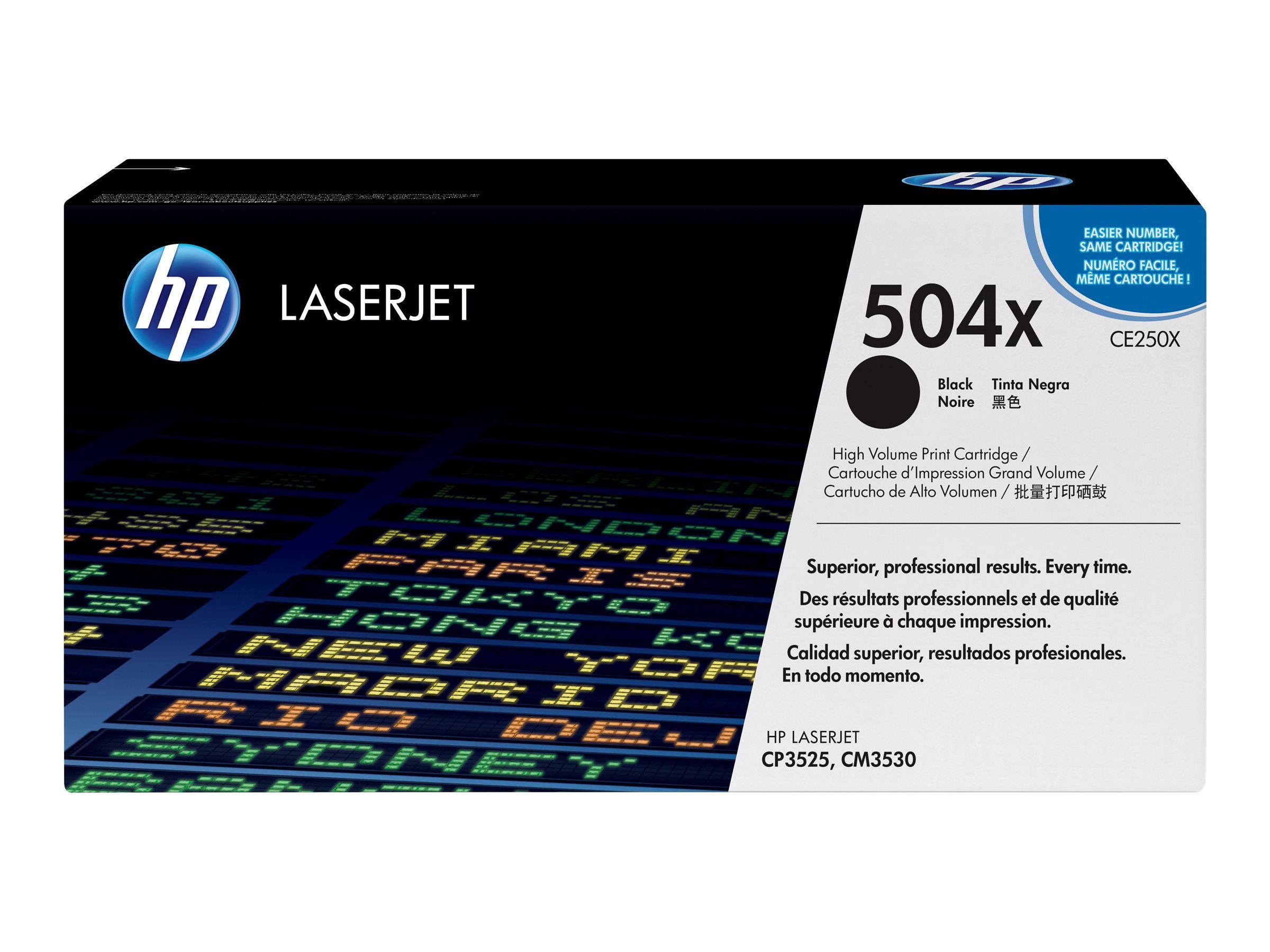 HP 504X Tonerpatrone Vorderansicht
