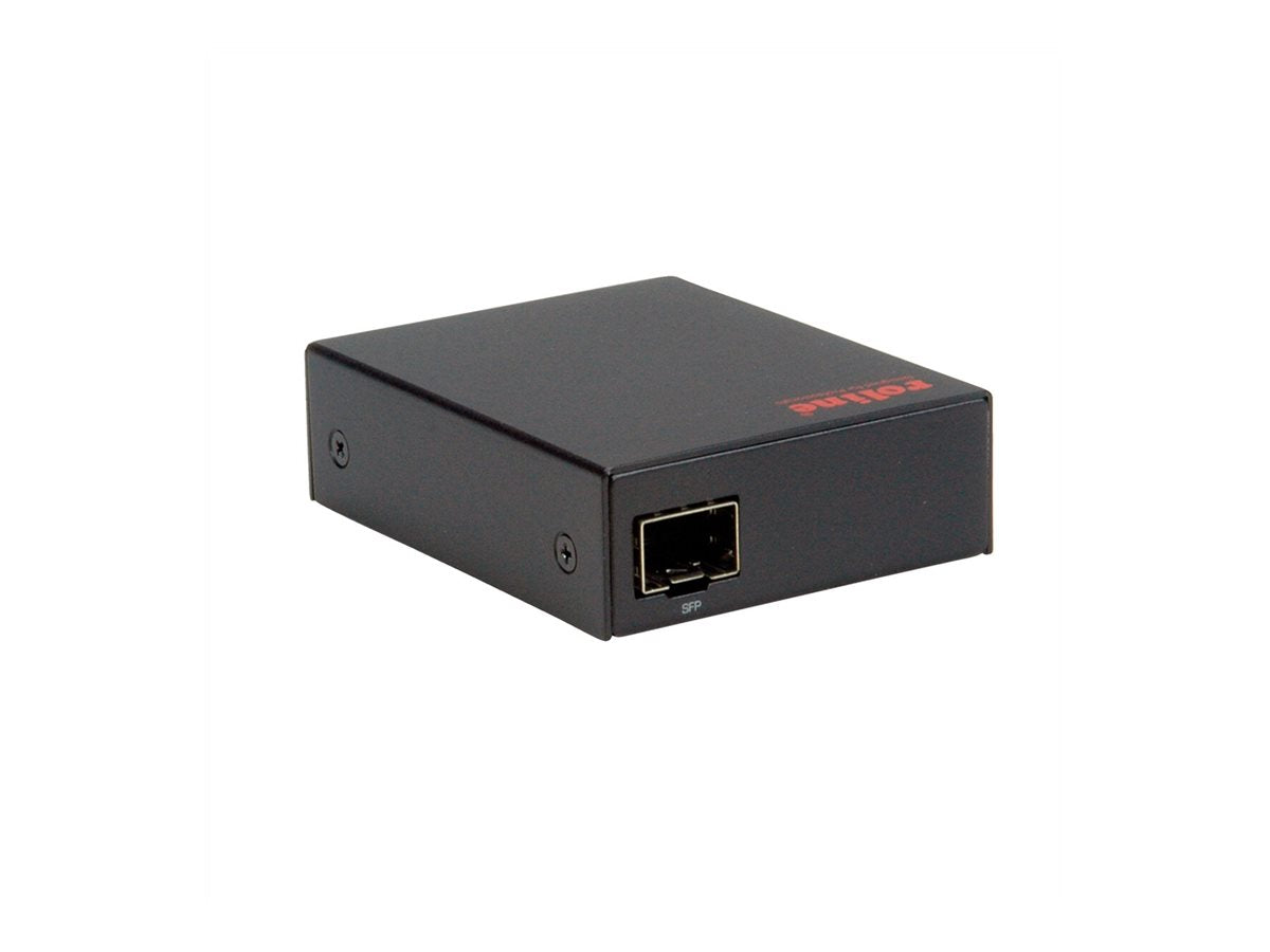 ROLINE 10/100/1000Base-T to Dual-speed Fiber Media Converter Vorderansicht