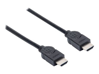 MANHATTAN High Speed HDMI-Kabel ARC 3D 4K30Hz HDMI-Stecker auf HDMI-Stecker geschirmt schwarz 1