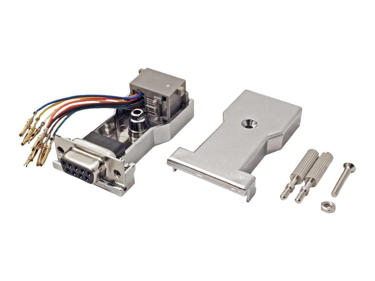 ROLINE DB9 Buchse-RJ45 Buchse 8P/8C 8Ltg. silberfarben Verpackung