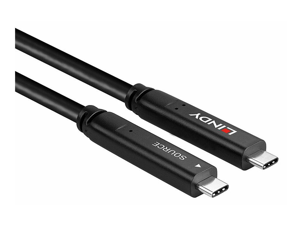 LINDY 10m USB 3.2 Gen 2 & DP 1.4 Typ C Hybridkabel Verpackung