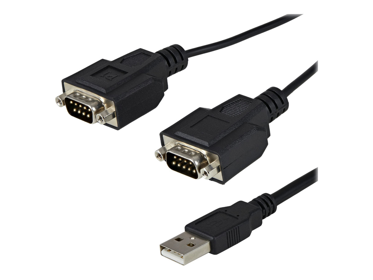 STARTECH.COM ICUSB2322F USB to 2 Port RS232 DB9 Serial Adapter Cable Verpackung