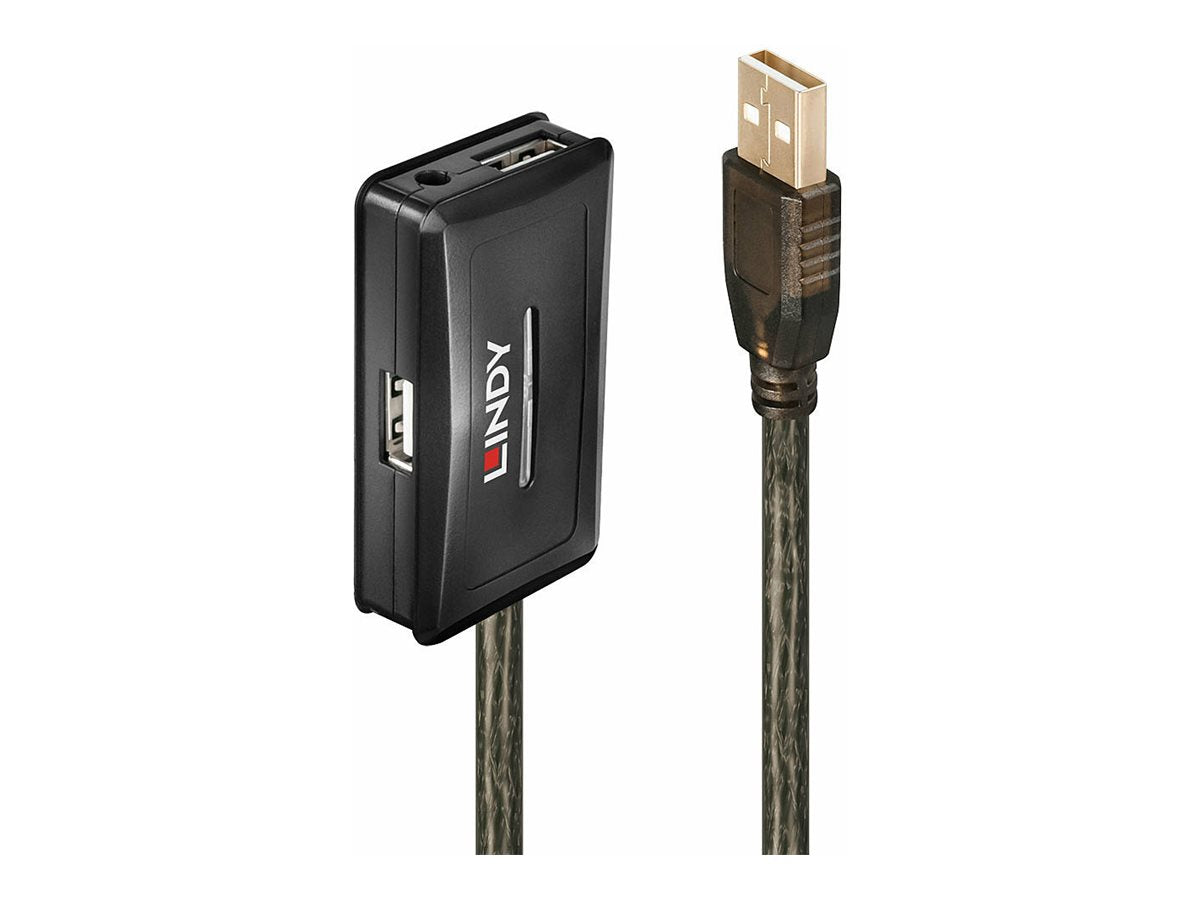 LINDY 10m USB 2.0 Aktivverlängerungshub Vorderansicht
