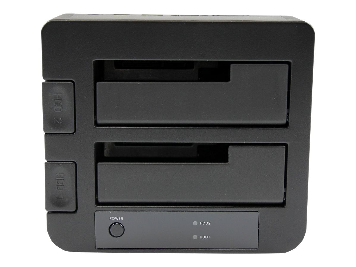 STARTECH.COM 2-fach USB 3.0/eSATA Festplatten Dockingstation Rückansicht