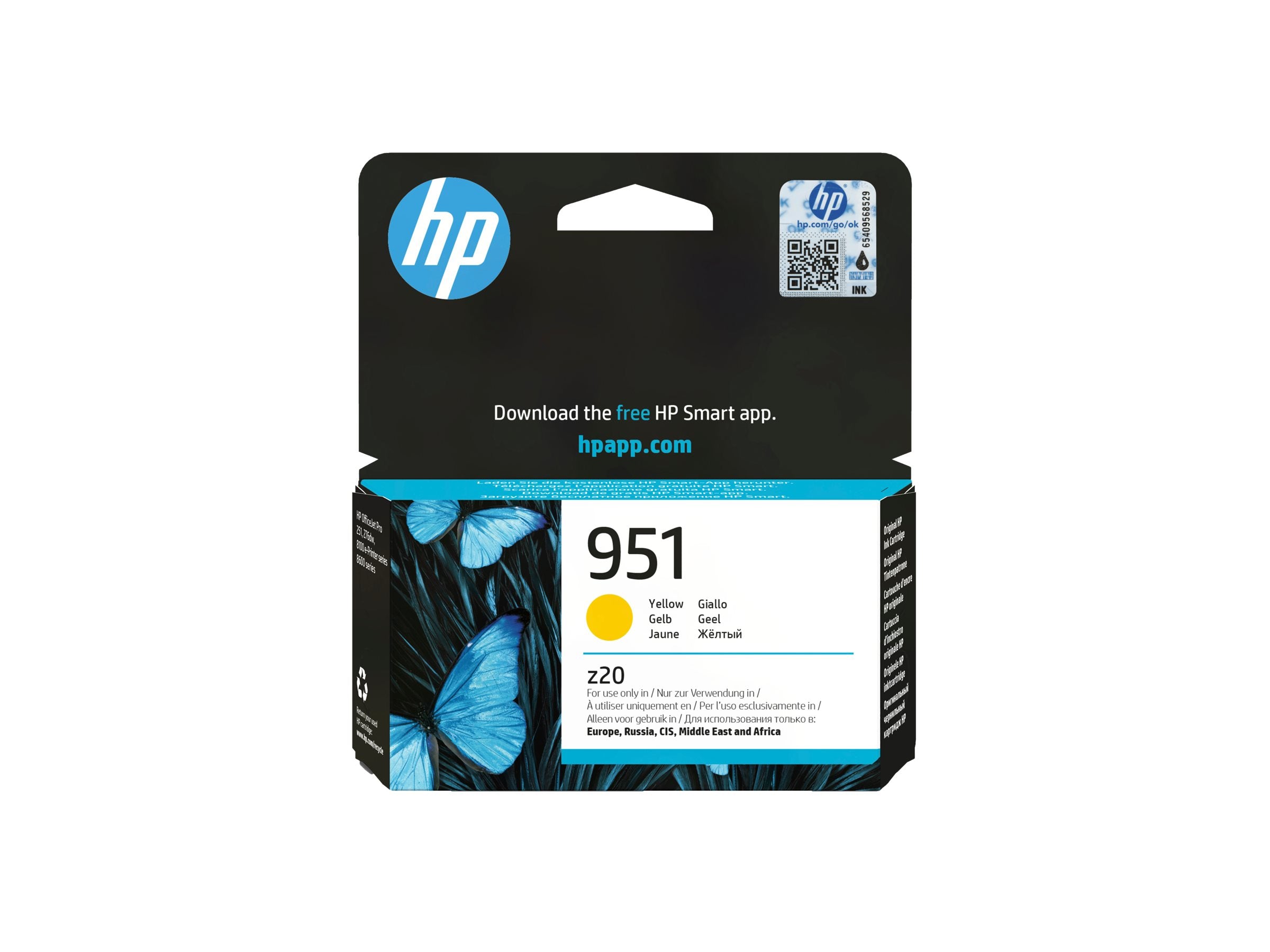 HP 951 Original Tinte gelb Detailansicht
