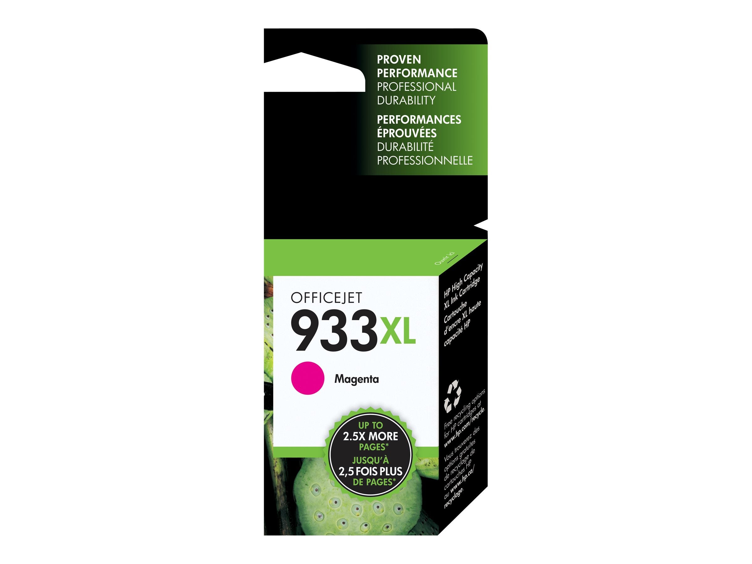HP 933XL original Tintenpatrone CN055AE BGX magenta Vorderansicht