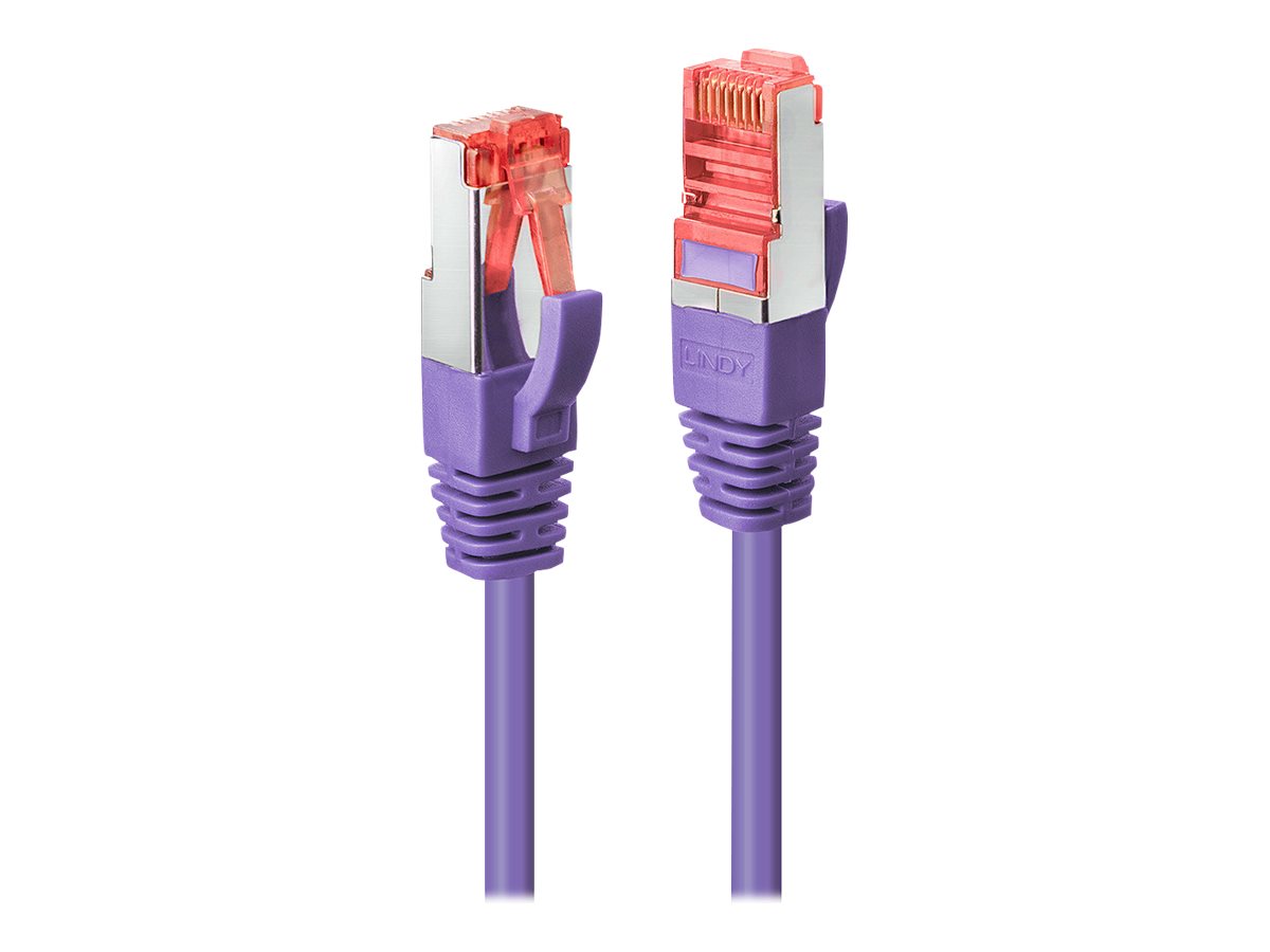 LINDY Cat.6 S/FTP Kabel, violett, 20m Patchkabel - Vorderansicht
