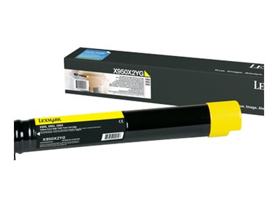 LEXMARK X950, X952, X954 Toner gelb Vorderansicht