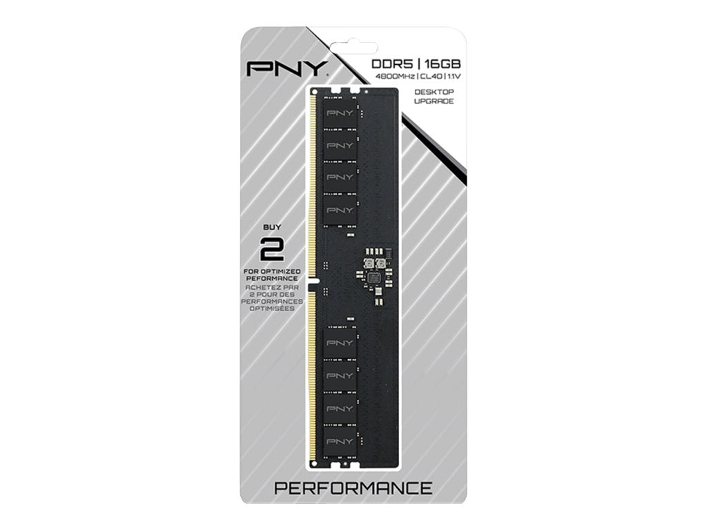 PNY Performance 16GB DDR5 4800MHz DIMM CL40 Vorderansicht