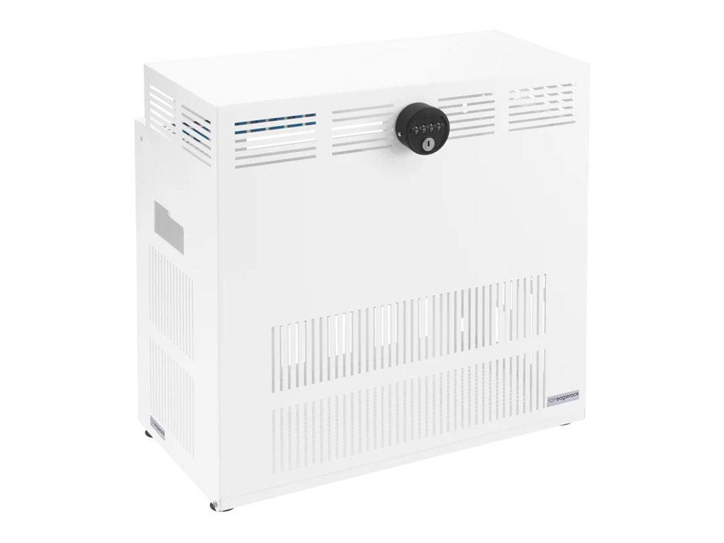 RACKMOUNT EagleRack Closed with Lock 4U White - Vorderansicht