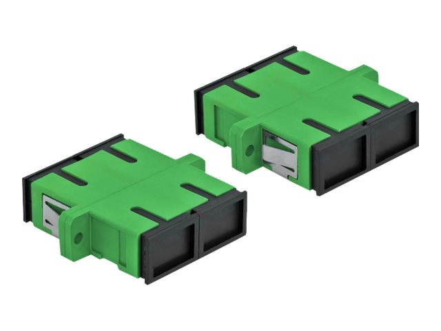 DELOCK LWL Kupplung SC Duplex Buchse zu SC Duplex Buchse Singlemode 4 Stück - Vorderansicht