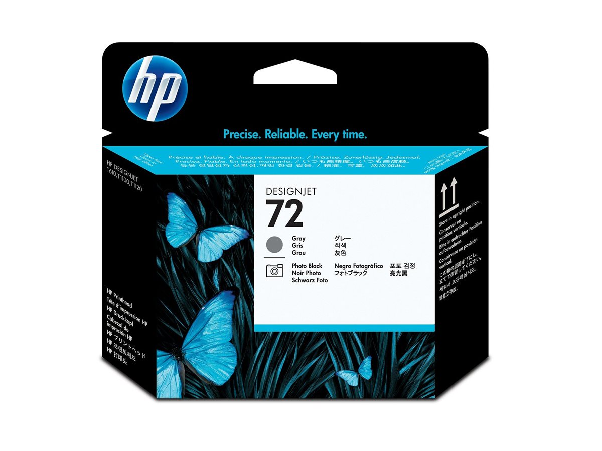 HP 72 Druckkopf C9380A grau und schwarz Foto - Detailansicht