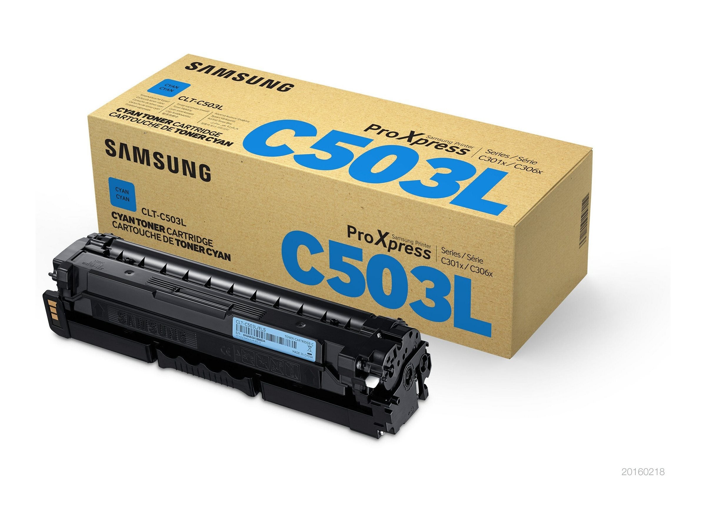 SAMSUNG CLT-C503L H-Yld Cyan Toner Cr Vorderansicht